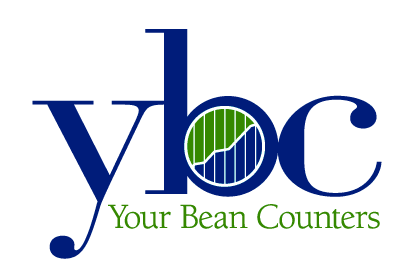 YBC - Your Bean Counters (logo with mouseover phrases)