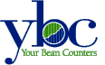 YBC - Your Bean Counters (logo)